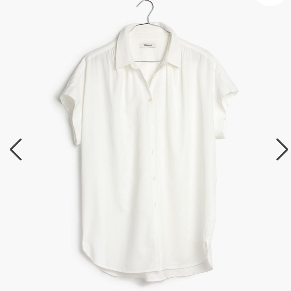 NWT Madewell Central Shirt in Pure White